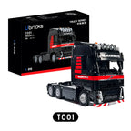 FH Truck 6X4 Tractor Heavy Duty RC Remote Control Engineering Vehicle Model Building Blocks Bricks Kits Toys Boy Christmas Gifts