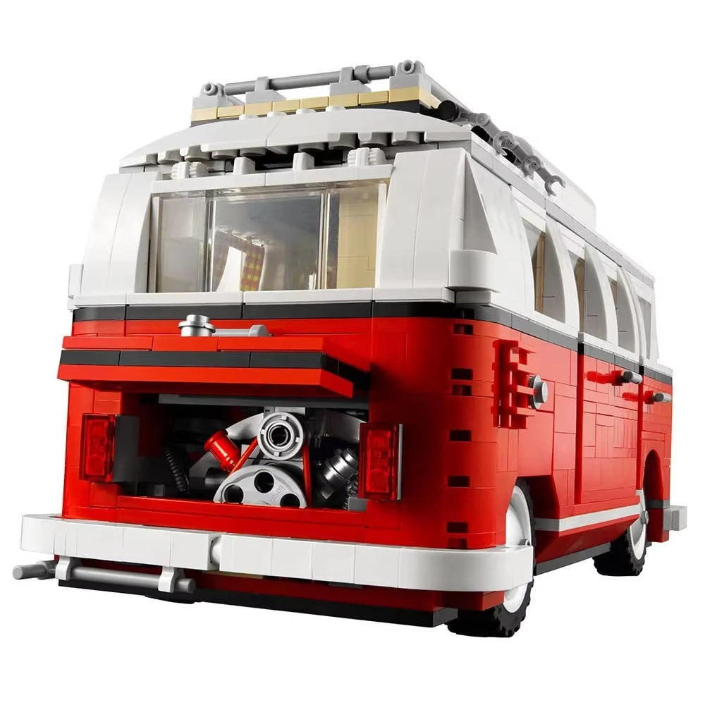 New creative DIY T1 campervan building blocks classic model vehicle assembly building blocks toys birthday gifts suitable for bo