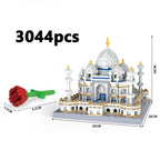 MOC City Mini Steentjes Taj Mahal Wereldberoemde Architectuur Micro Model India Bouwstenen Creatieve Sets Kinderspeelgoed Jongen Volwassen Geschenk