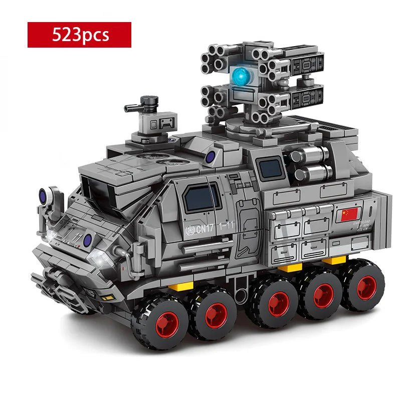 Military Model Building Block the Wandering Earth Heavy Transport Vehicle Truck 832pcs Educational Bricks Toy Boy