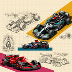 SEMBO BLOCK BK8 City Sports Car Racing Model Assembly Building Block Technology Supercar Vehicle Bricks Toys Boys Birthday Gifts - CADA BRICKS®