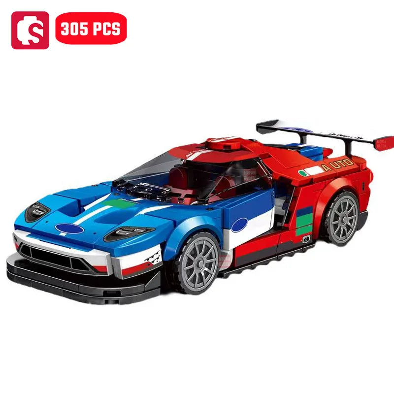 SEMBO BLOCK BK8 City Sports Car Racing Model Assembly Building Block Technology Supercar Vehicle Bricks Toys Boys Birthday Gifts - CADA BRICKS®
