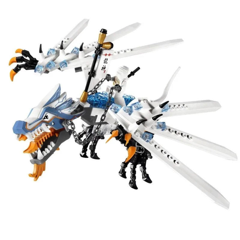 In Stock Initial Frost Dragon Model Robot Mech Educational Building Toy for Boys, DIY Holiday Gift and Collectible Item - CADA BRICKS®