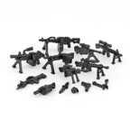 Military Weapons Guns Mortar Special Forces Police SWAT Gangster Jeeps Off-Road Armored Vehicle Model Soldier Building Block Toy