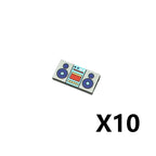 City Printed Accessories Building Blocks Computer Controller Monitor Keyboard Dashboard Mobile Phone Radio Mini Bricks Kids Toys - CADA BRICKS®