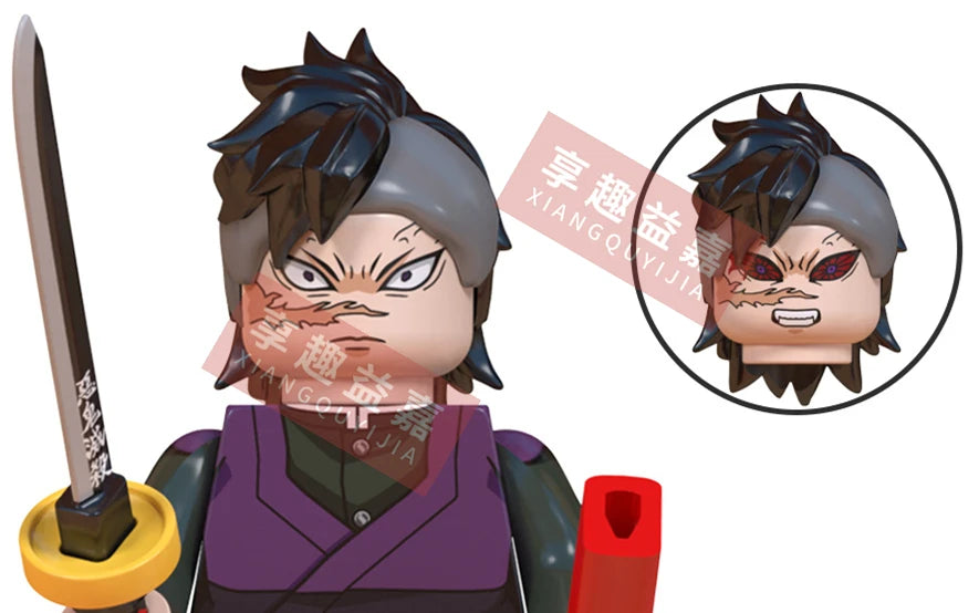 WM blocks 6116 6137 6138 Demon Slayer Tanjirou Nezuko Inosuke Zenitsu Giyuu Rengoku Uzui Tengen anime bricks building blocks
