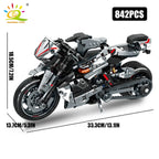 HUIQIBAO High-tech Classic Motorbike Building Model Blocks Moto City Racer Bricks Toy for Kids Boy Children Adult MOC Car Set - CADA BRICKS®