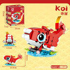 Chinese style beast building blocks ornaments lion awakening  dragon year souvenirs new year's day gift toys - CADA BRICKS®