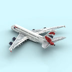 Jet plane Moc Building Block British Airways Airbus A380 Technology Modular Bricks Model  Gifts Christmas Toys DIY Sets Assembly