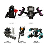 New KDL SWAT Skibidi Toilet Man Figures Anime Block Toys TvMan Titan Cameraman Speakerman Bricks Model Toy For Kid Birthday Gift - CADA BRICKS®