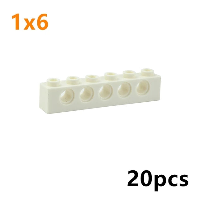 Technical Building Block MOC Combination Studded Long Beam with Hole Thick Bricks Compatible 3703 32018 3895 2730 3894 3701 3700 - CADA BRICKS®