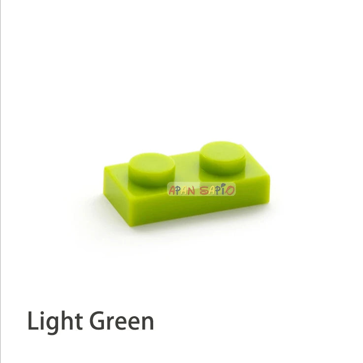 200pcs DIY Building Blocks Thin Figures Bricks 1x2 Dots 12Color Educational Creative Size Compatible With 3023 Toys for Children - CADA BRICKS®