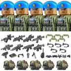 Military Army Figures Building Blocks SWAT Ghost Commando Special Forces Soldier Weapons Gun Hat Shield Belt AK Mini Bricks Toy - CADA BRICKS®