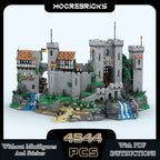 MOC Classic Medieval Castle Architecture Fortress Street View Building Block Model Assembly Originality Bricks Puzzle Toys Gifts