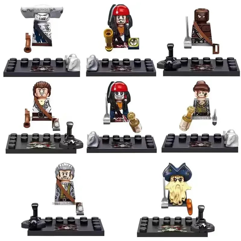 WW2 Mini Military Imperial Navy Soldier Building Blocks Caribbean Pirates Figures Bricks Educational Toys For Boy Christmas Gift