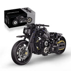 MOC City Classic 1:8 Technology MOTO Bricks Motorcycle Locomotive Vehicle Model Building Blocks Birthday Gifts for Children Boys