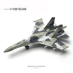 Modern Russian Air Force Sukhoi Su-57 Su-35 Military Fighter Model Assemble Copter Airplane Puzzle Building Block Assembly Toy