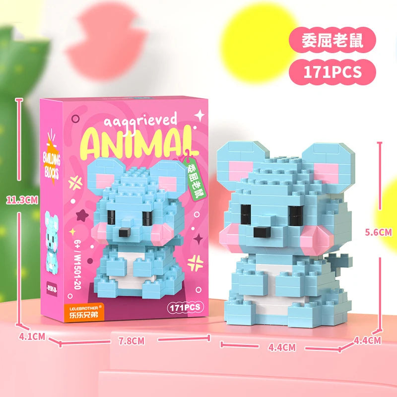 Adults Animals Micro Particle Building Blocks Toy for Children 6 to 12 Years Old Boy Birthday Gift Dog Cat Mini Bricks Girl Toys - CADA BRICKS®