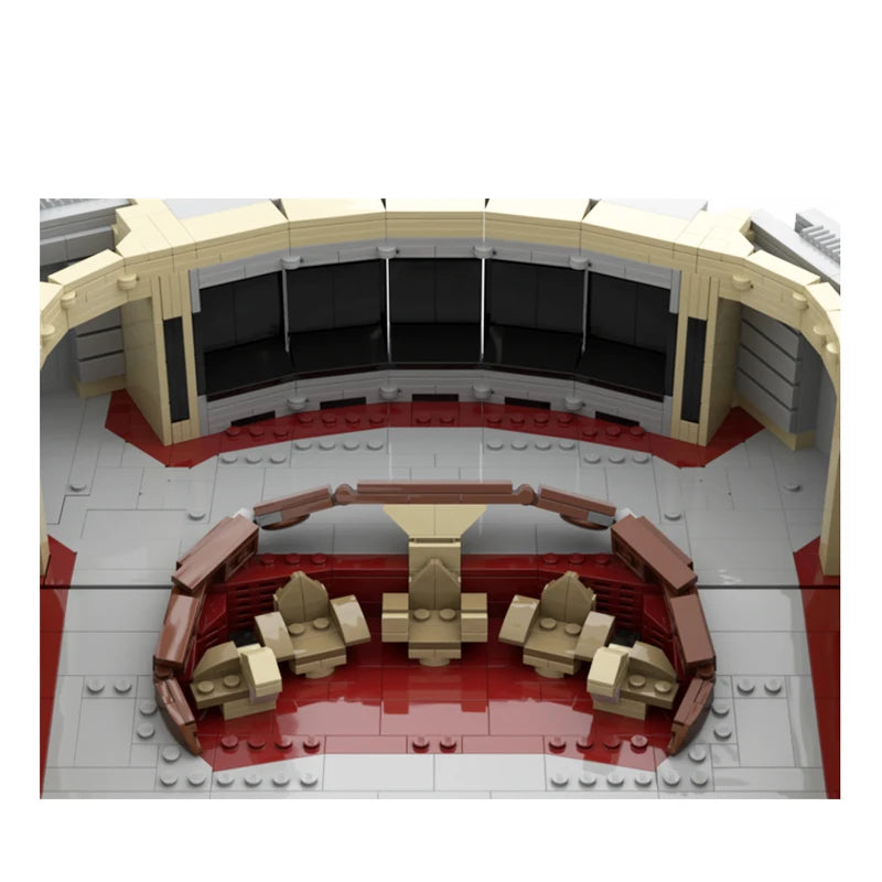 MOC-169227 Classic Space Station USS Enterprise D Main Bridge Building Model Building Block Assembly Brick Toy Children's