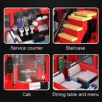 1770 Pcs Cada London Double Deck Bus Building Blocks Red Balloon Light Party City School Technical Car Bricks Toys for Kids Gift - CADA BRICKS®