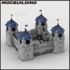 MOC Building Block Medieval Castle Tower Wall Gate Fortress Model Christmas Gifts Collection DIY Brick Assembling Toys Children