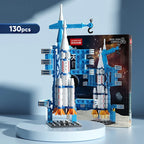 107 Piece DIY Building Blocks Space Rocket Craft Launch Center Base Puzzle Model Assembling Bricks Small Set Education Boys Toy - CADA BRICKS®