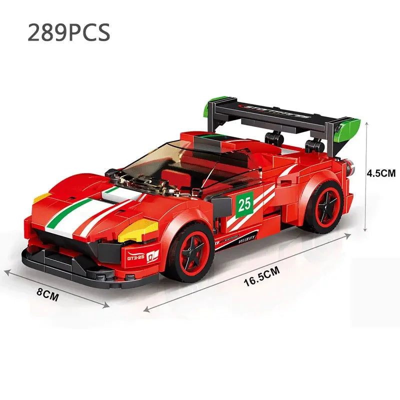 Car Series Building Blocks Model Sets Sports Racing Speed Champion DIY Educational Bricks Toys Boys Kids Adult Christmas Gifts