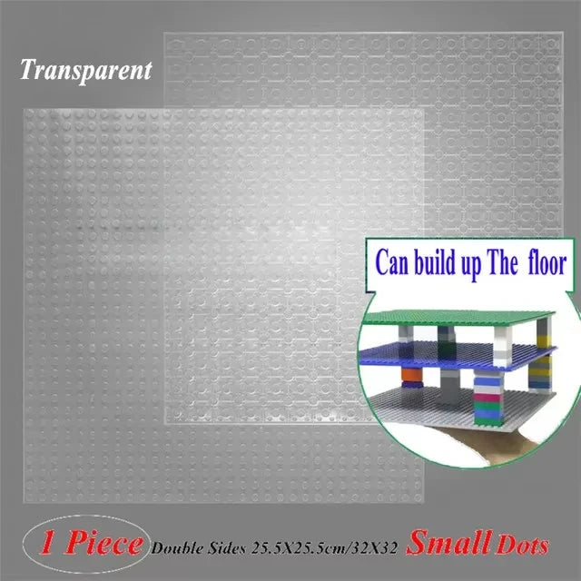 Double Sided Baseplates Bracket City Accessory Pillars MOC Parts For Military Building Blocks Gift Toys for Children