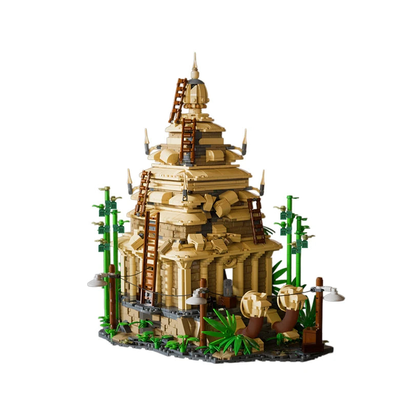 MOC 1853STUKS Verboden Tempel Bouwstenen Set Oude Ruïnes Model Baksteen Speelgoed Creatieve Constructie Vakantiecadeau Volwassenen Kinderen