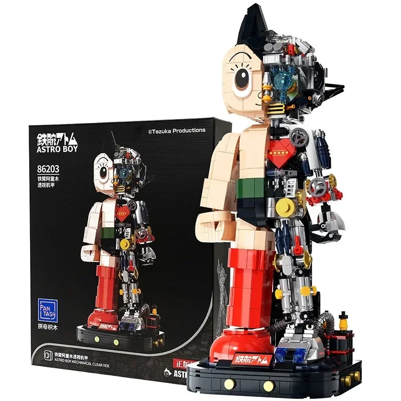 Astro Boy 70th Anniversary Assembled Building Blocks Trendy Desktop Model Ornaments Collectible Toys Holiday Gift - CADA BRICKS®
