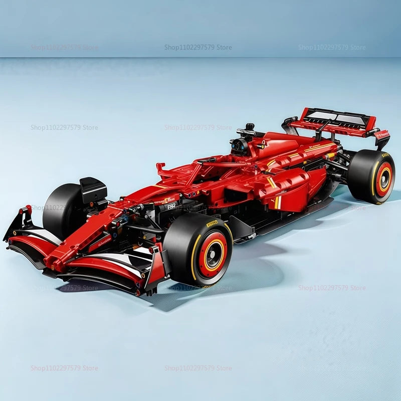 Technology 1361PCS Speed Champions SF-24 F1 Race Car 42207 Detailed Build F1 Model Car MOC Display Vehicle Collection Decor Gift