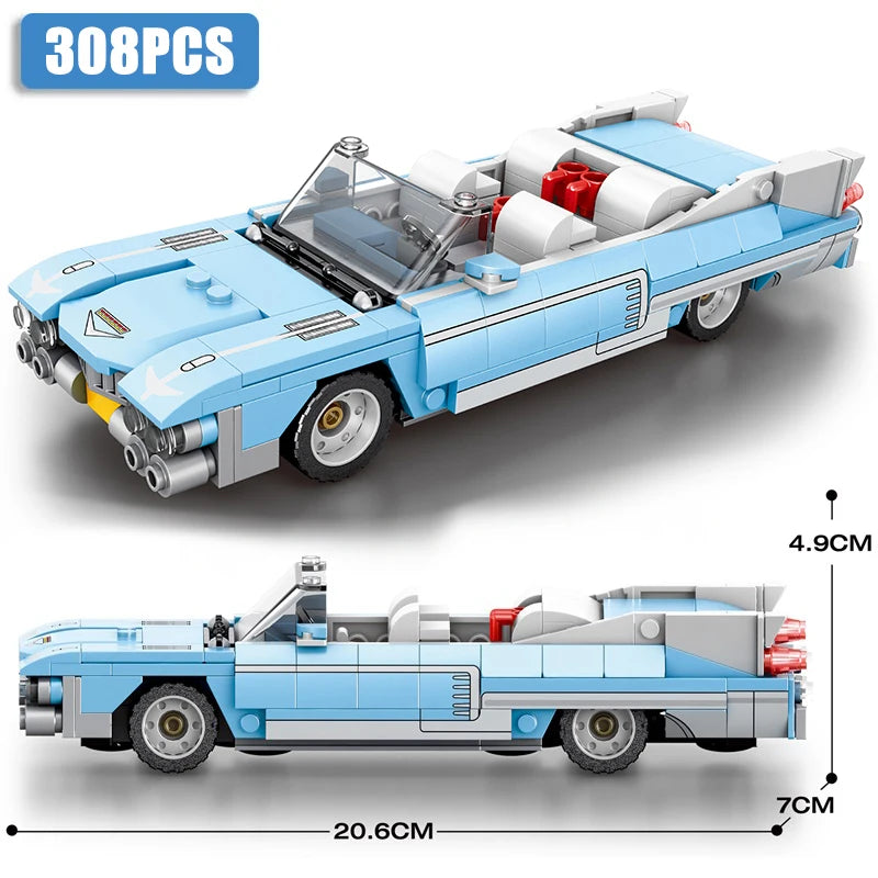 Car Series Building Blocks Model Sets Sports Racing Speed Champion DIY Educational Bricks Toys Boys Kids Adult Christmas Gifts