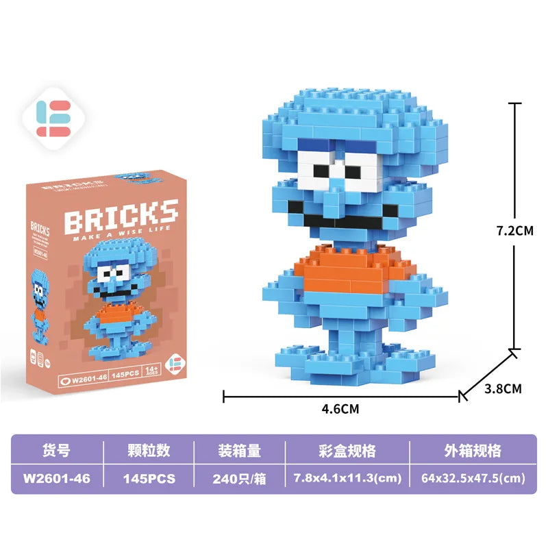 Disney Small Granular Building Model Toy Cartoon Character Stitch, SpongeBob Mini Block Toy Christmas Gift for Children - CADA BRICKS®