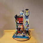 Moc Bausteine Stadt Retro Fantasie Architektur Modell Mondtor Turm Technologie Modul Bausteine Spielzeug DIY Set Zusammenbau