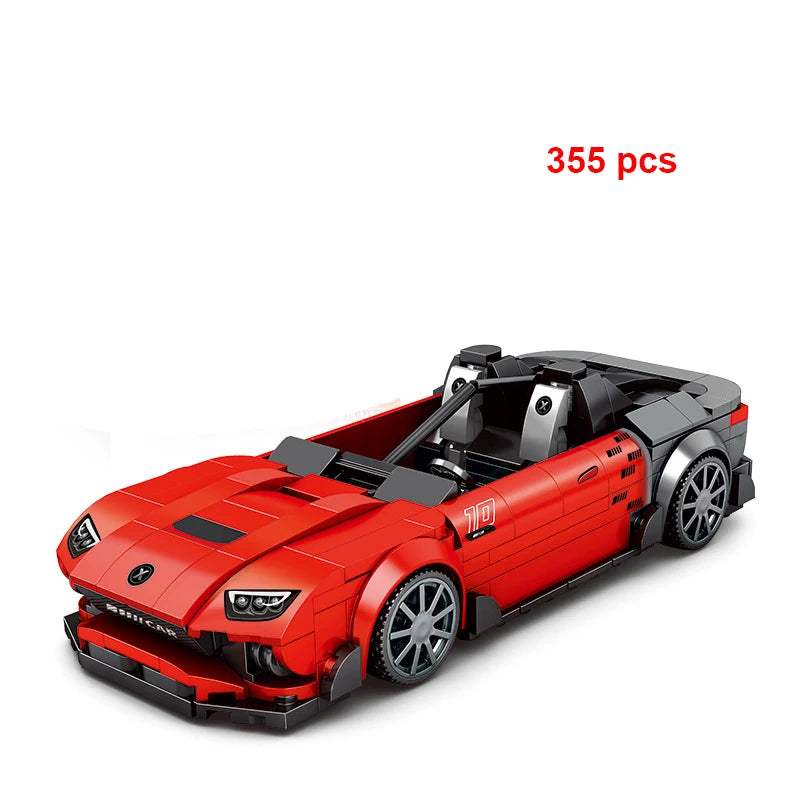 Moc Speed Champion Technical Car City Vehicle Racing Car Building Blocks Sports Car Garage Carro Rennau Voiture Creative Toys - CADA BRICKS®