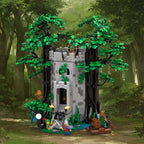 MOC Forestmen Forteresse de la Rivière Blocs de Construction Modèle Château Médiéval Tour de Défense Architecture Jouets en Briques Cadeau pour Adultes