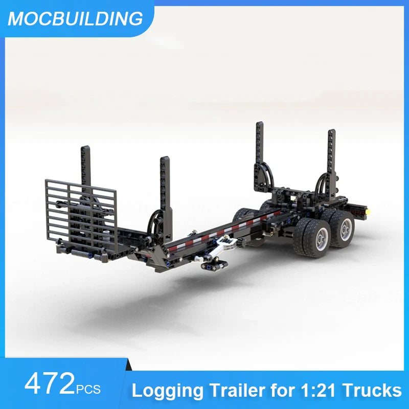 MOC Building Blocks Trailer for 8109 Flatbed Truck Model DIY Assembled Bricks Creative Educational Collection Toys Gifts 314PCS