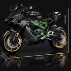 1858pcs 1:5 Technical City Motorcycle Car Model Building Blocks MOC Racing Motobike Vehicles Bricks Toy for Children Gifts T4019