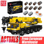 MOULD KING 17073 17074 Technical City Engineering LTM1110 Mobile Crane APP Remote Control Building Blocks Truck Toys for Adults