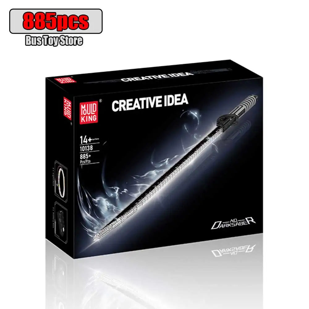 Mould King The Darksaber Building Block With LED Light Assembly Lightsable Brick Toys Set For Kids Christmas Gift Boys  10138