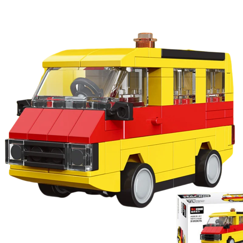 DIY Racing Car Bus Engineering Vehicle Ambulance Pull Back Model Building Blocks Brick Toys Children Boys Compatible With Lego