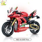 HUIQIBAO High-tech Classic Motorbike Building Model Blocks Moto City Racer Bricks Toy for Kids Boy Children Adult MOC Car Set - CADA BRICKS®