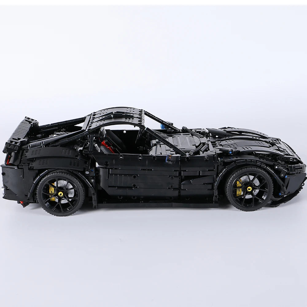 Super Racing Car F12 Model Building Blocks Classic Cars Black Knight 1:8 Size Assembly Set Bricks Technical Kid Toys For Gifts