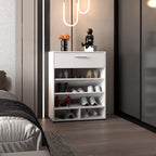 Shoe Rack, 1 Door, 4 Legs, 5 Shelves