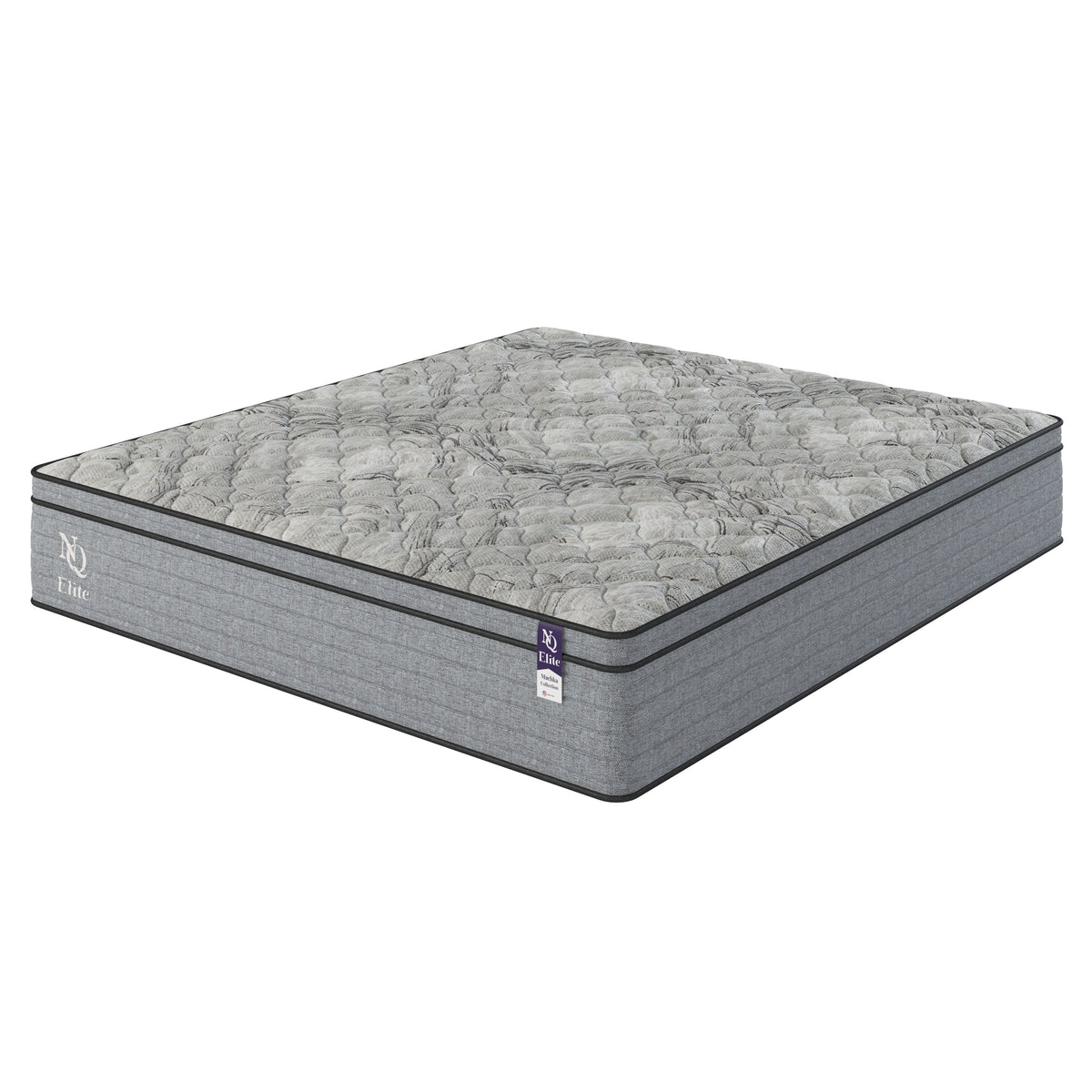 NapQueen Elite Series Machka 12 Inch Full Size Cooling Gel Memory Foam Hybrid Mattress in Grey+White, Foam+Spring, Designed for Pressure Relief and Orthopedic Support