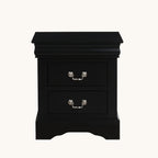 Louis Philippe III Black Finish Nightstand