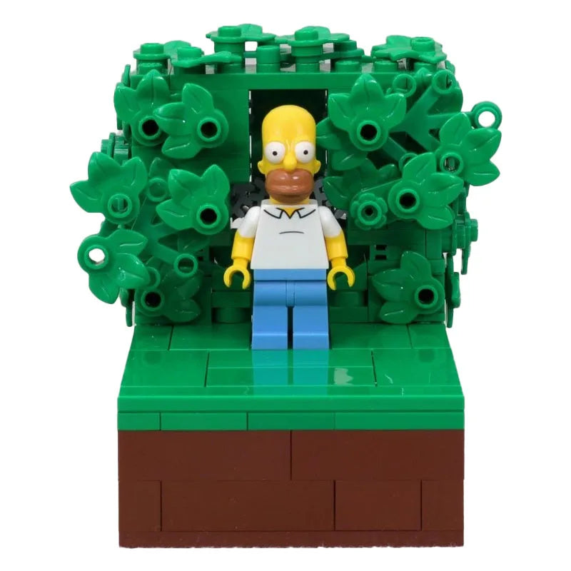 Homer Backing Into the Bushes 227 Pcs MOC Building Block Technology Bricks Birthday Christmas Holiday DIY Gifts Adults Toys - CADA BRICKS®