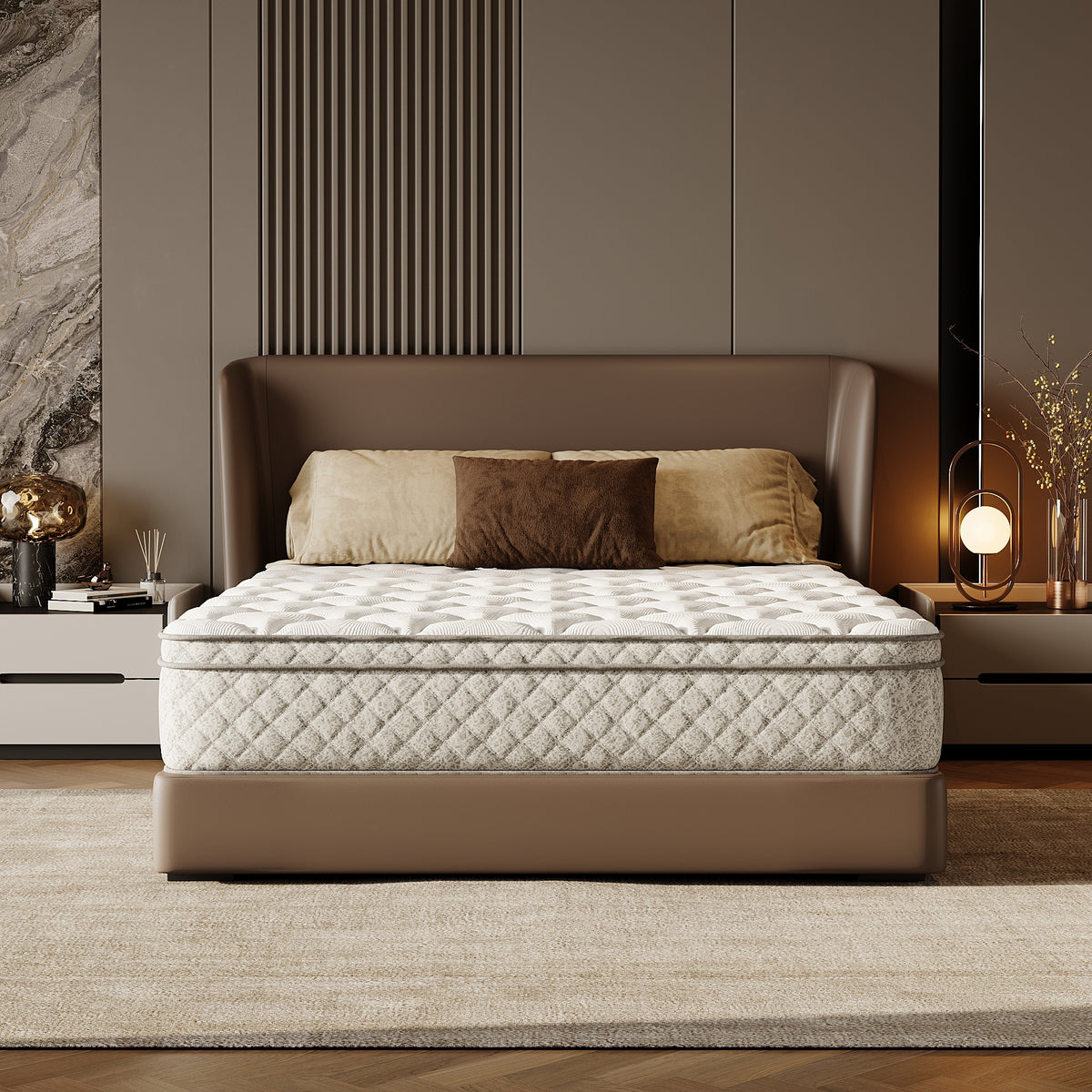 Full Size Mattress,12 Inch Hybrid Full Mattress in a Box with Memory Foam and Pocket Spring for Pressure Relief & Comfort Sleep & Zoned Support, Medium Firm,CertiPUR-US & OEKO-TEX